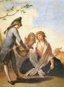 Ramon Bayeu A Rural Gift oil painting
